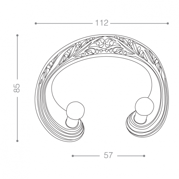 ابعاد قلاب لباس اصفهان