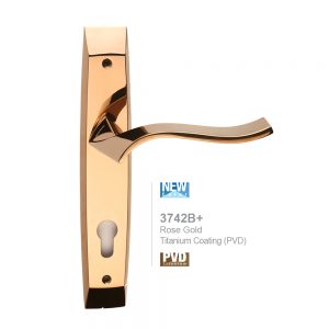 دستگیره 3742B+ پلاکدار رزگلد