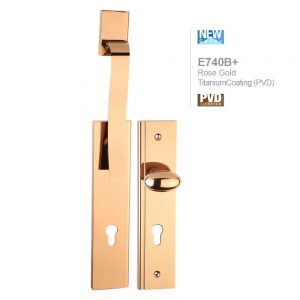 دستگیره ورودی بازشو E700 رزگلد