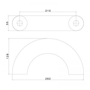 نقشه خطی دستگیره ورودی آرت رینگ ARTRING10