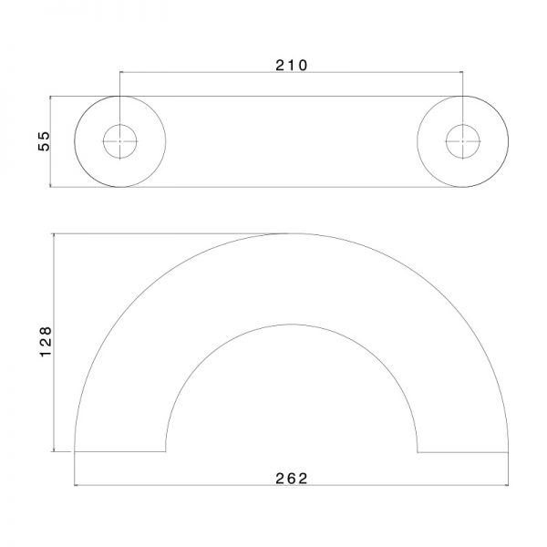 نقشه خطی دستگیره ورودی آرت رینگ ARTRING10