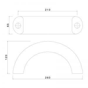 نقشه خطی دستگیره ورودی آرت رینگ ARTRING20